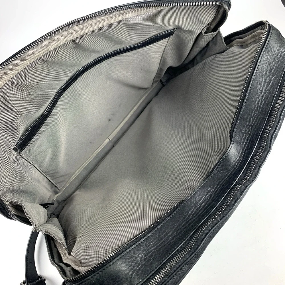 Tumi CFX Carbon Fiber Marina Medium Briefcase Luxury Black Bag Messenger 12x15